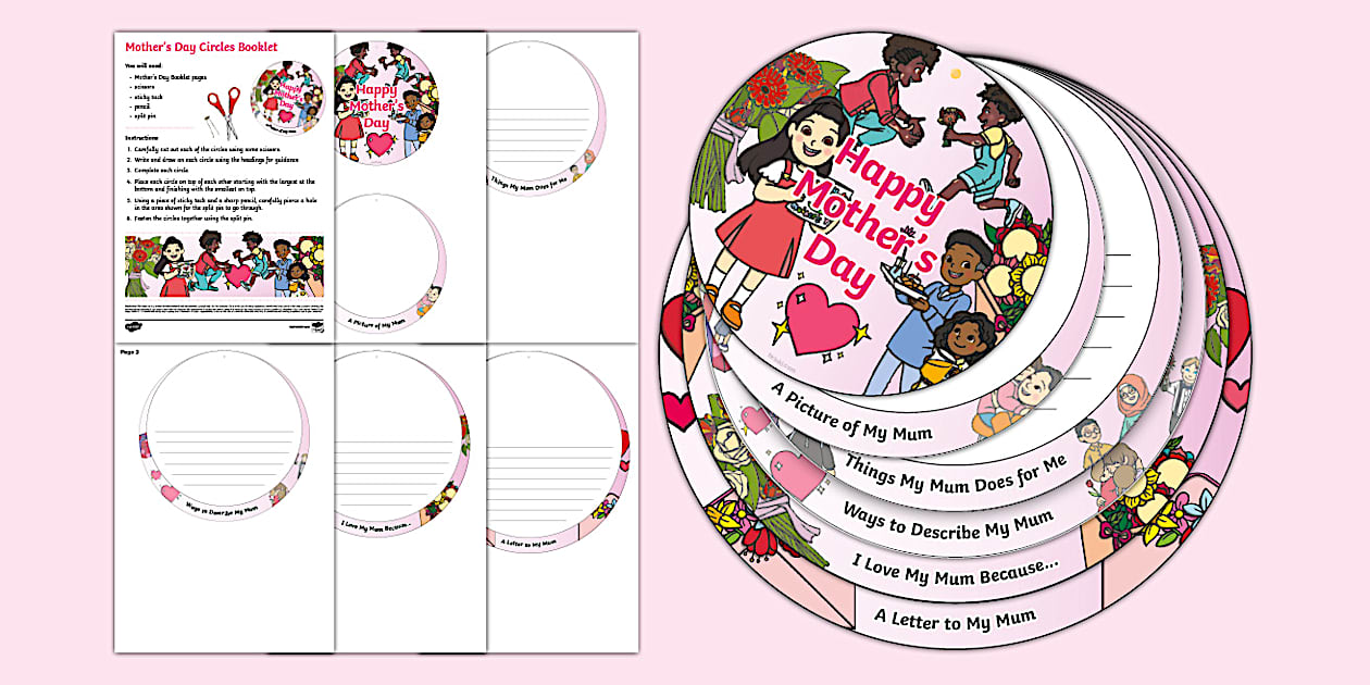 Mother #39 s Day Circles Booklet Twinkl Mums (professor feito)