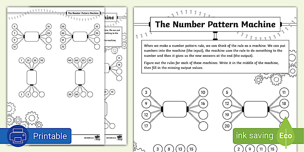 The Number Patterns Machine (Hecho por educadores) - Twinkl
