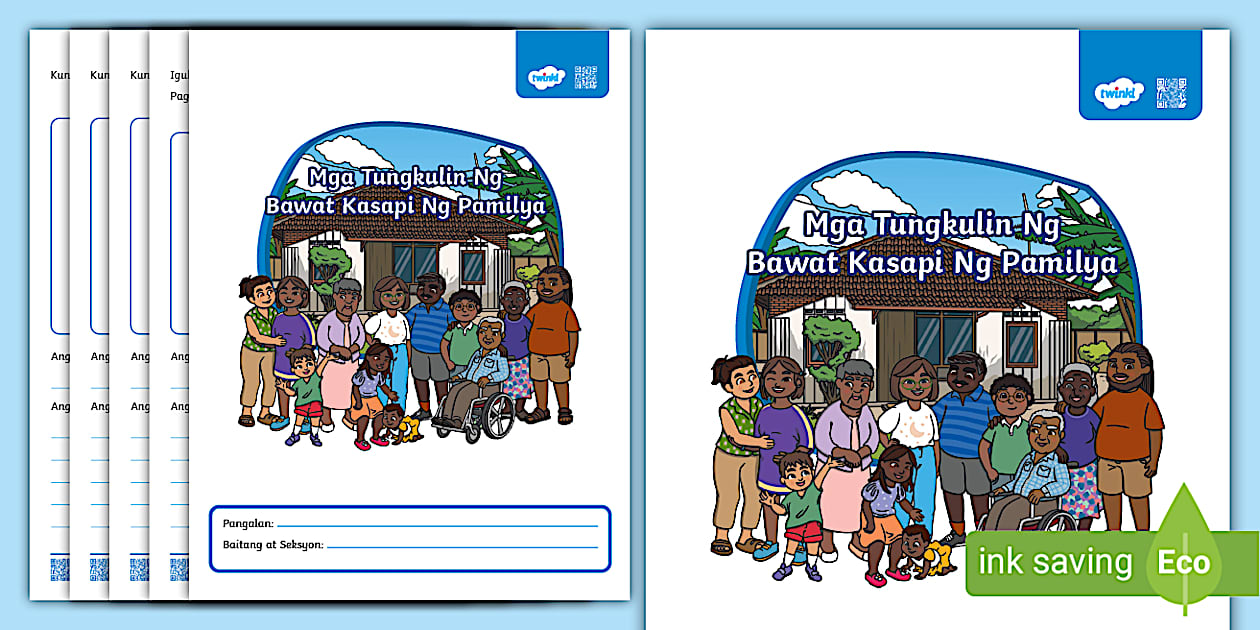 Mga Tungkulin Ng Bawat Kasapi Ng Pamilya Activity Booklet Grade 1