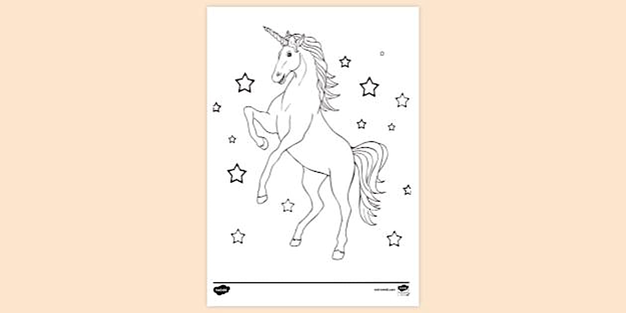 Unicorn Colouring | Colouring Sheets (Hecho por educadores)