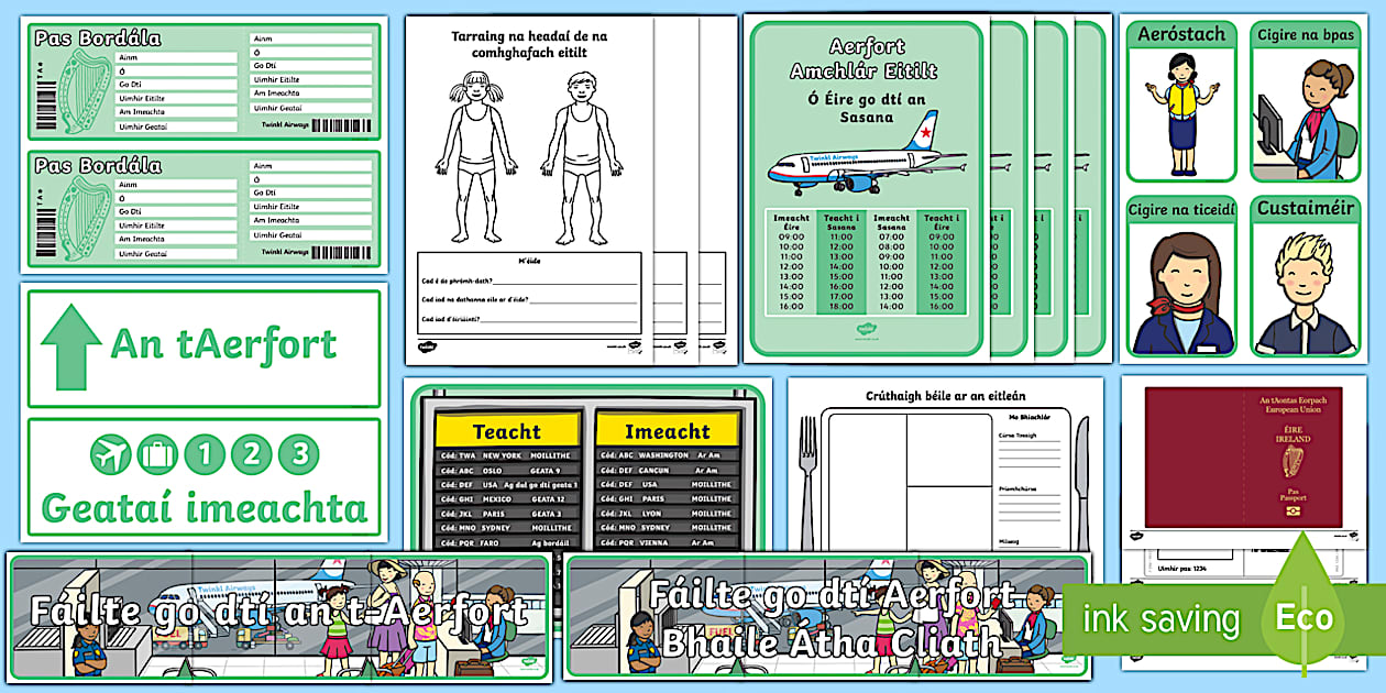 An tAerfort Aistear Pack Display Pack (teacher made)
