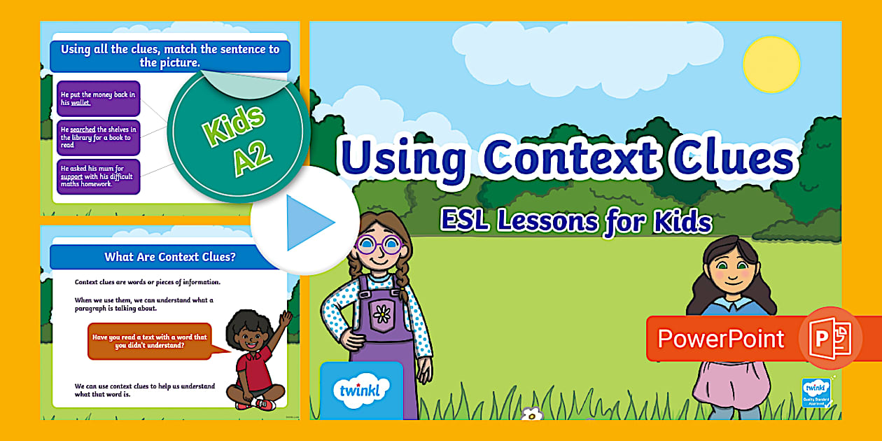 ESL Using Context Clues PPT for Kids (Teacher-Made) - Twinkl