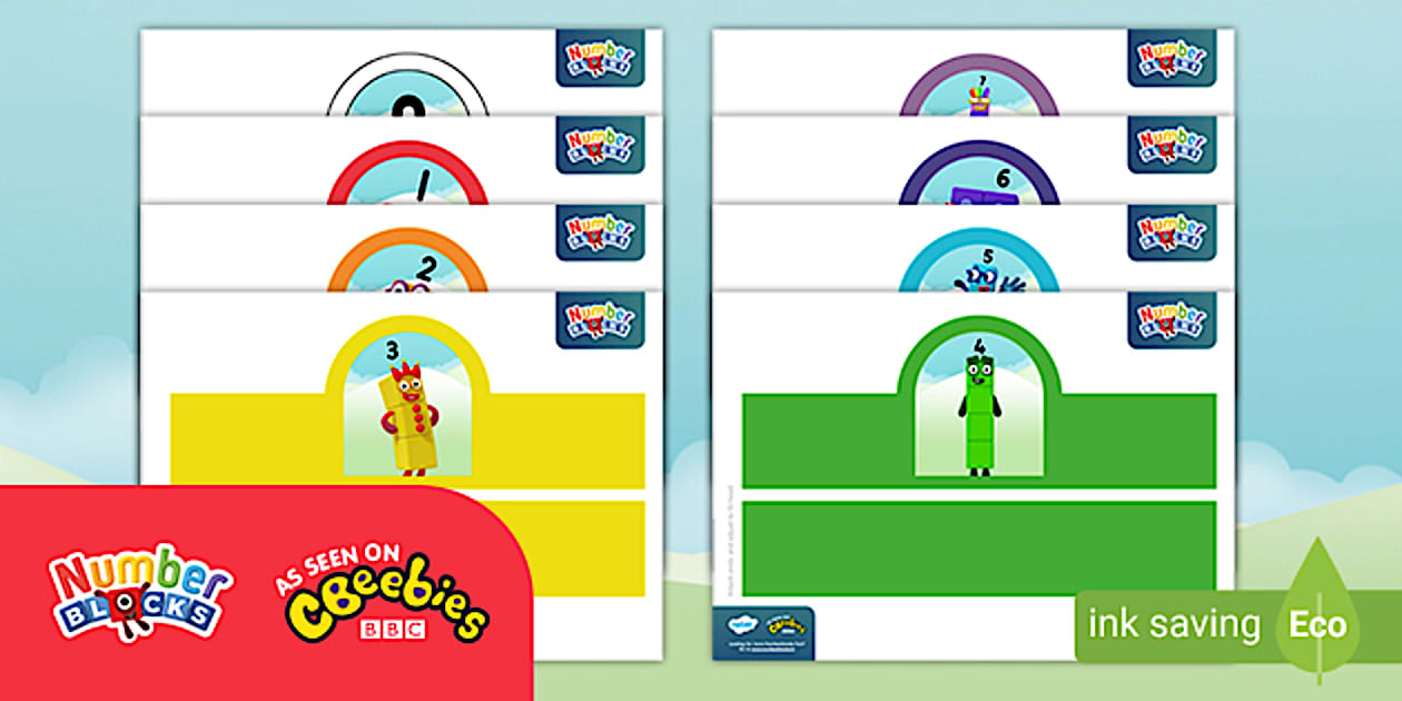 👉 Numberblocks: Role-Play Headbands (Teacher-Made)