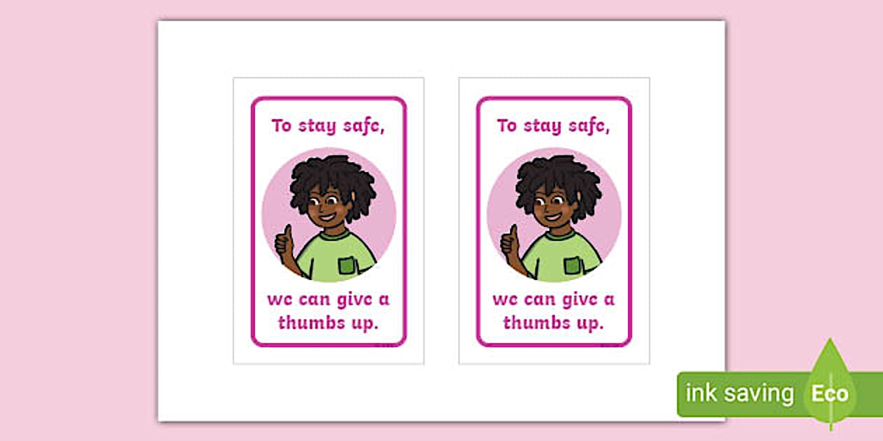 Cursive Keep Safe and Thumbs Up IKEA Tolsby/Fiestad Frame