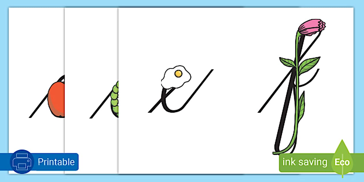 Alphabet In Cursive CutOuts South Africa (teacher made)