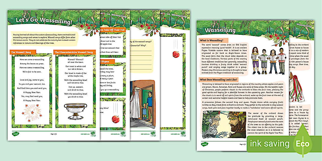 Learning about wassailing