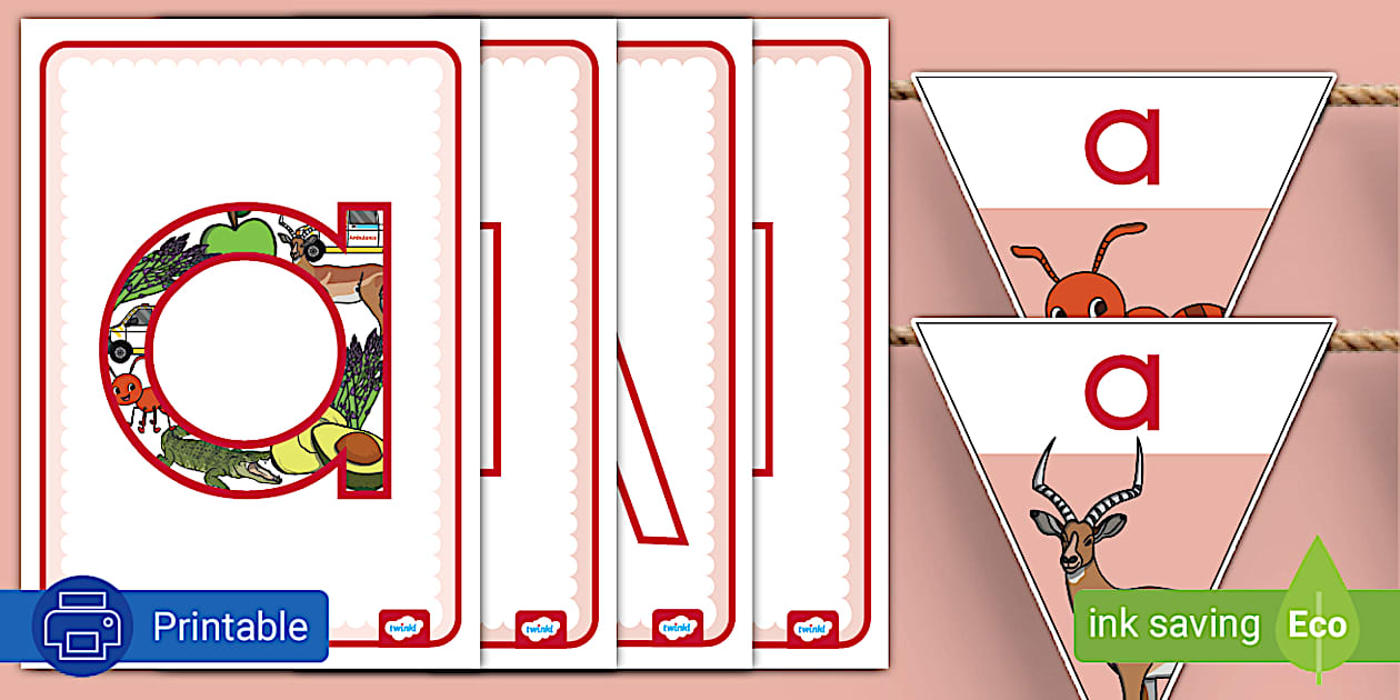 Instant Display Letter R Gr R Phonics - Display Posters and Bunting - a Sound (CAPS)