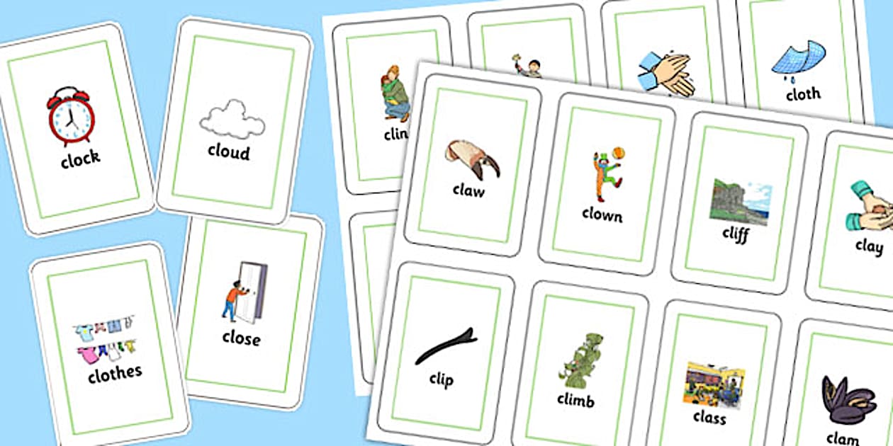 Dyslexic CL Playing Cards (teacher made) - Twinkl