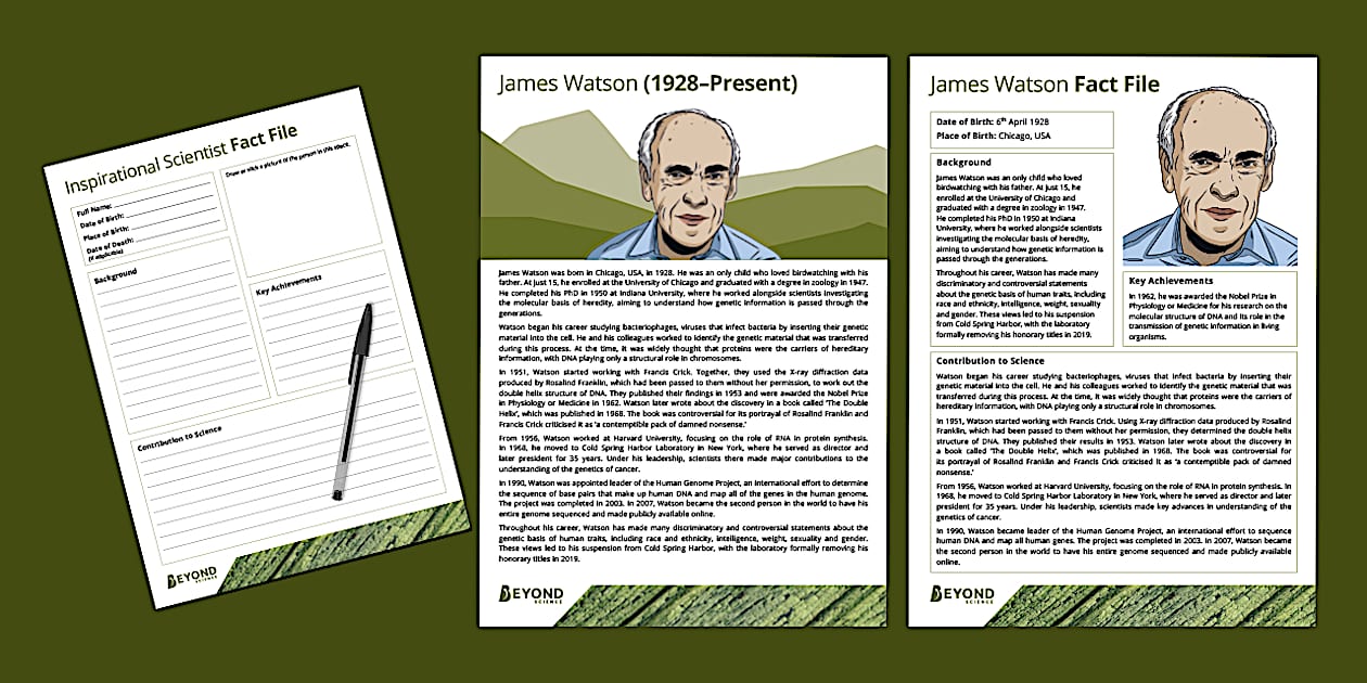 James Watson Influential Scientists Poster Beyond Twinkl