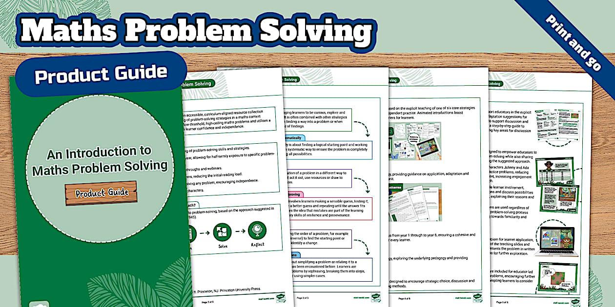 👉 Maths Problem Solving Product Guide