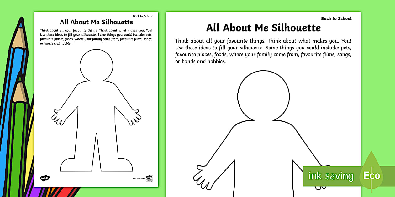 Person Template All About Me Template (teacher made)