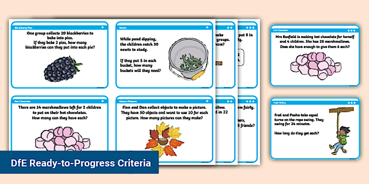 👉 Year 2 Division Challenge Cards (teacher made) - Twinkl
