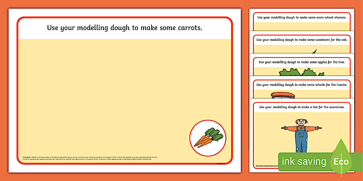 Harvest Modelling Dough Mats | Twinkl (teacher made)