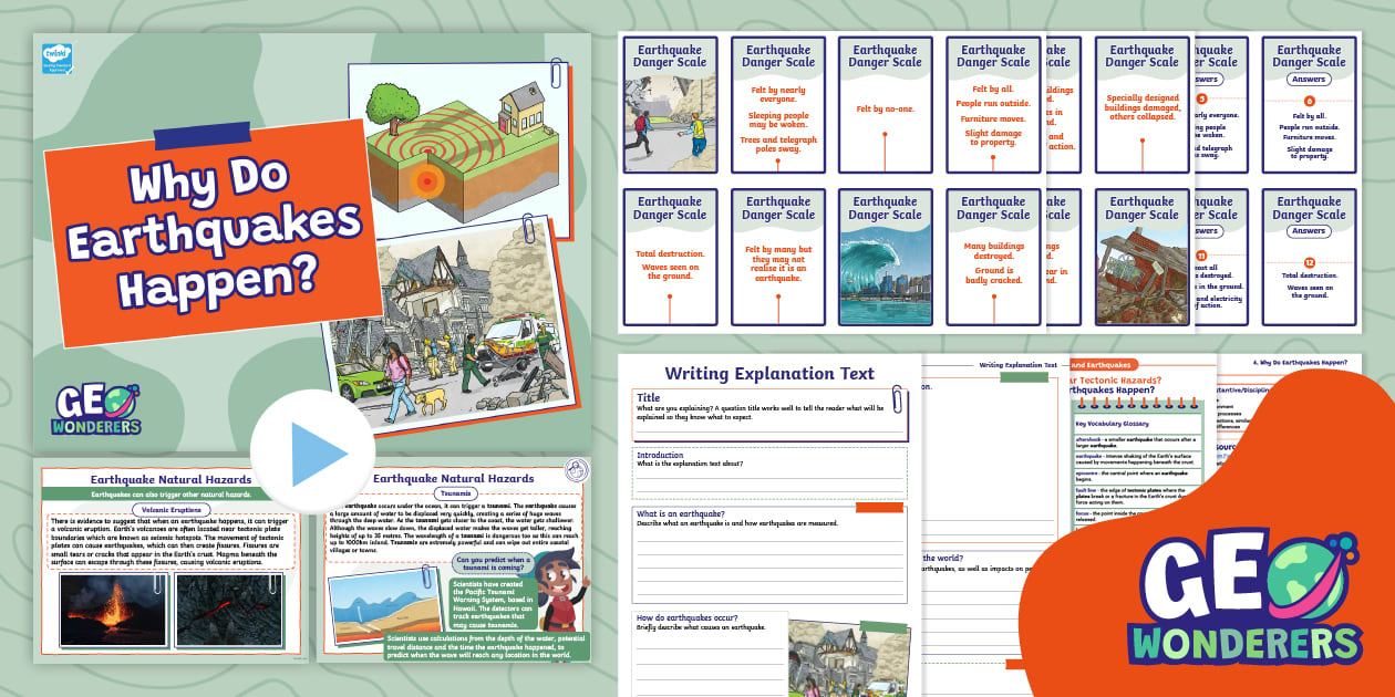 Geo Wonderers LKS2: Lesson 4 - Why do Earthquakes Happen?