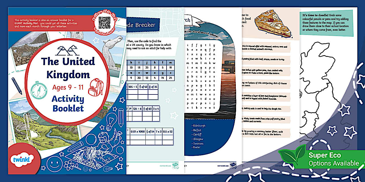 The United Kingdom Activity Booklet (Ages 9 - 11) - Twinkl
