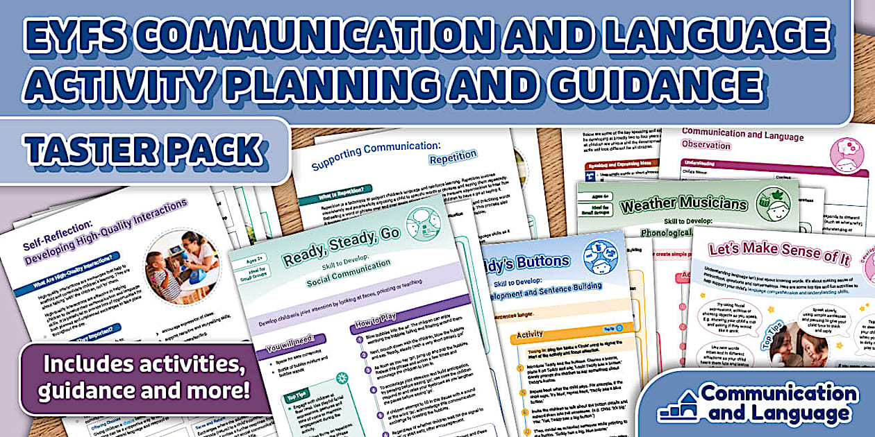 Communication Display Eyfs EYFS Communication & Language Planning & Guidance Pack