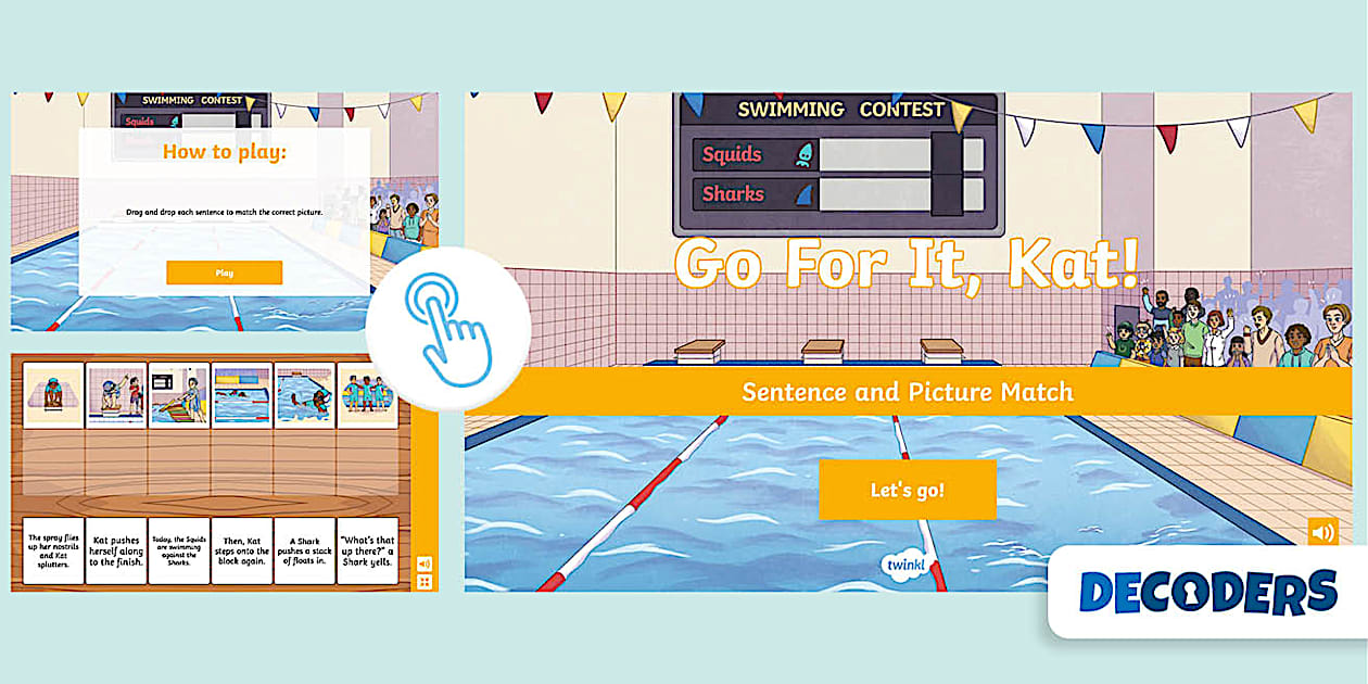 Commut Word Level Go For It, Kat!: Interactive Word Level Activity - Decoders
