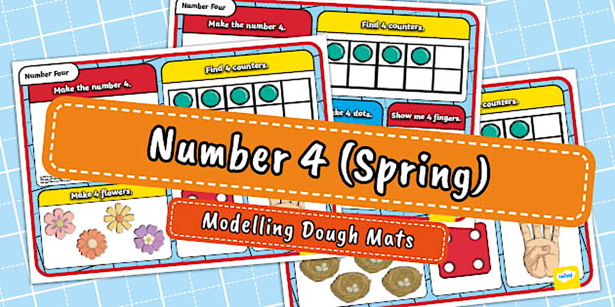 Number 4 (Spring) Modelling Dough Mats