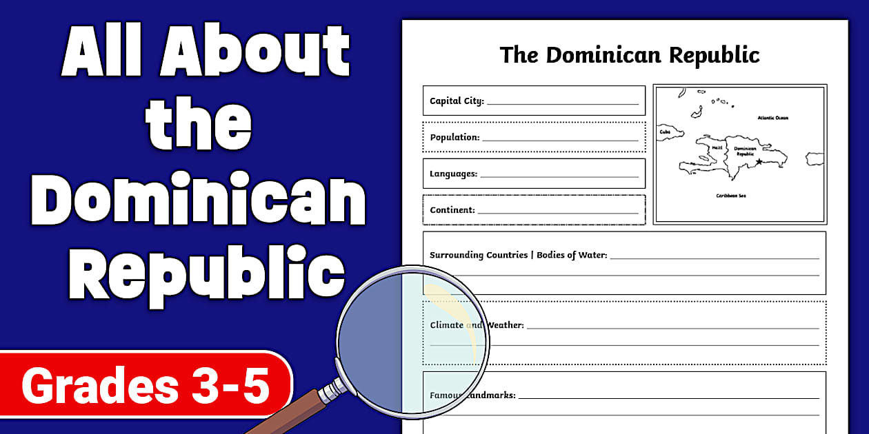 All About the Dominican Republic Research Worksheet