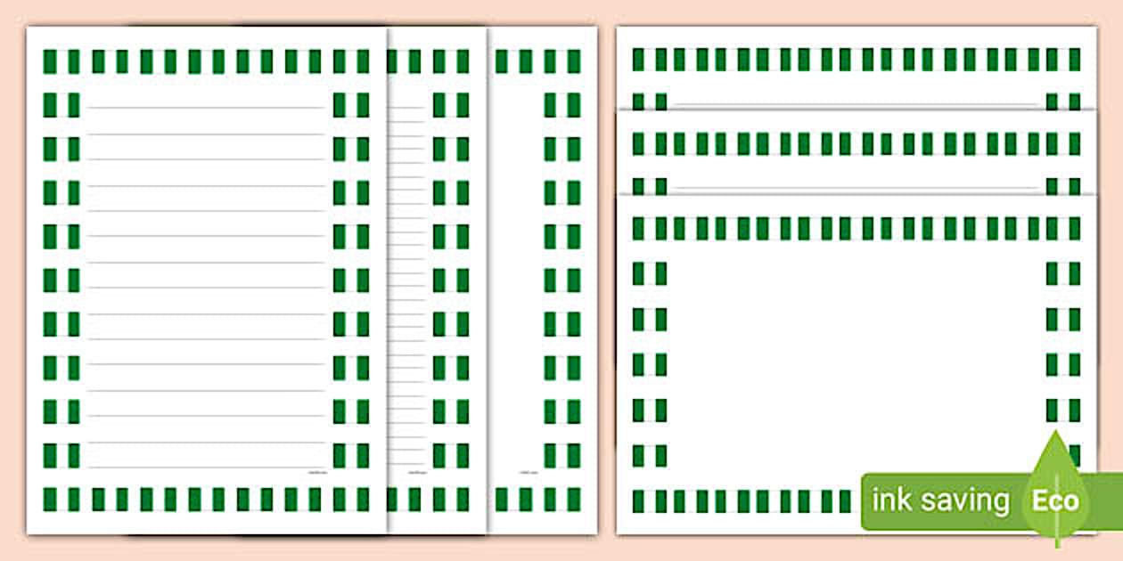 Nigeria Flag Page Borders (Lehrer gemacht) - Twinkl