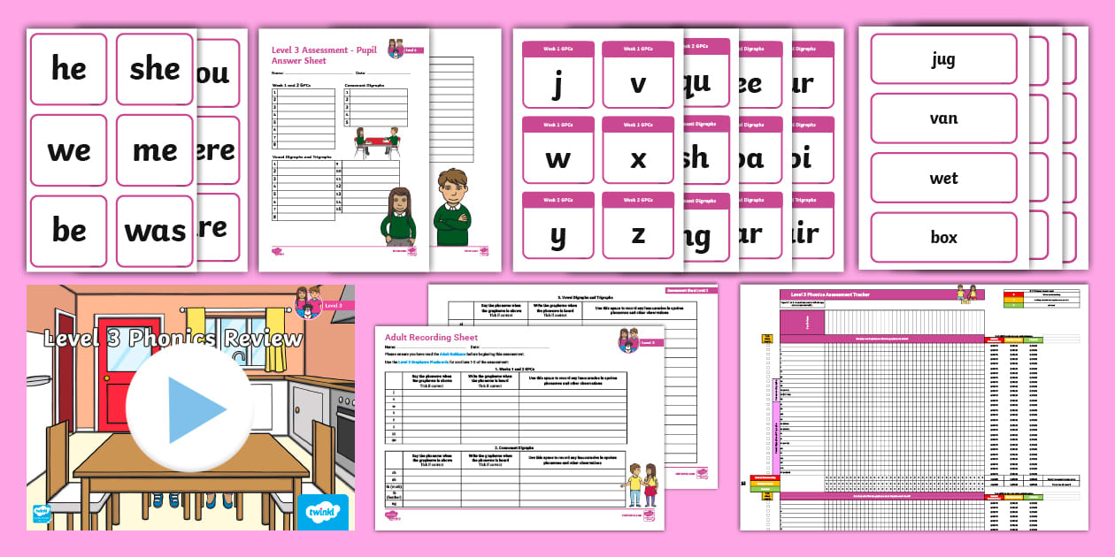Twinkl Phonics Level 3 Assessment Pack