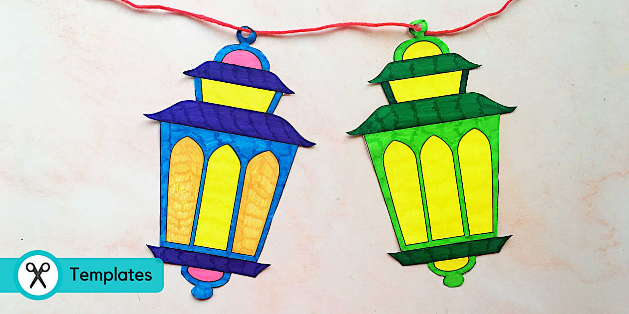 Ramadan Lantern Template Printable Ramadan Decorations