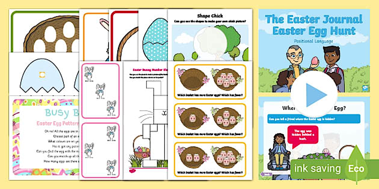 👉 EYFS Nursery Maths Activity Packs: Easter