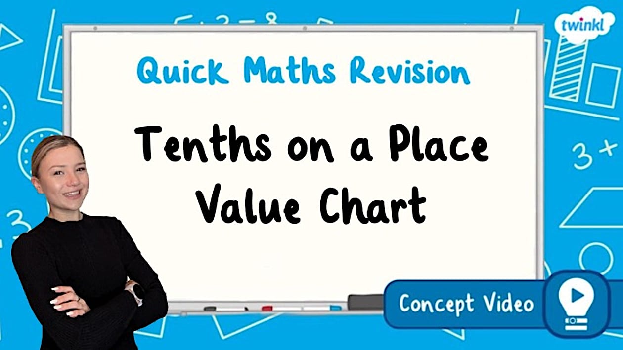 👉 Tenths on a Place Value Chart KS2 Maths Concept Video 👉 Tenths on a Place Value Chart KS2 Maths Concept Video