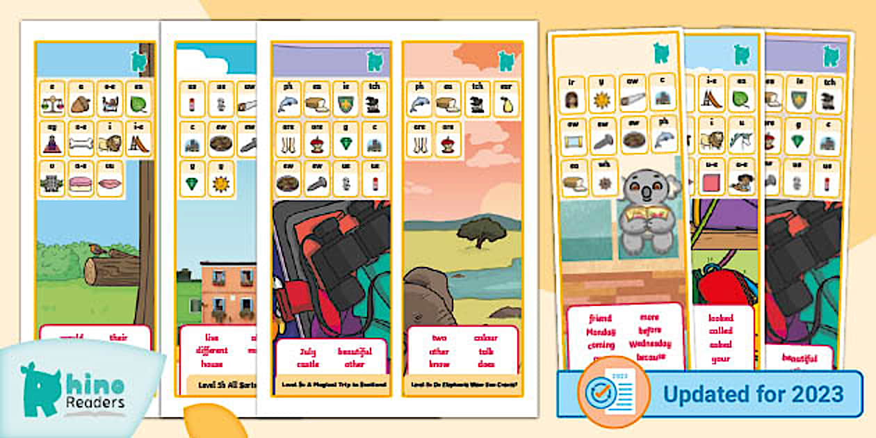 Level 5 Rhino Readers Bookmarks (teacher made) - Twinkl