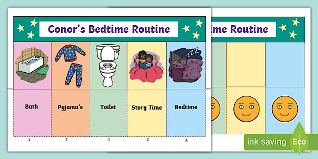 Early Years Bedtime Routine (Editable) (teacher made)
