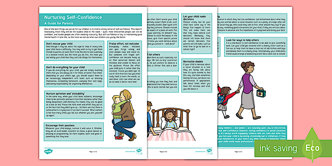 Black and White Building Confidence Parent and Carer Information Sheet