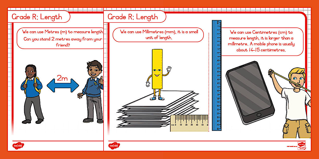 Grade R Length Poster (teacher made) - Twinkl