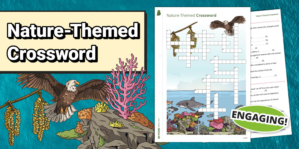 Nature Themed Differentiated Crossword Twinkl