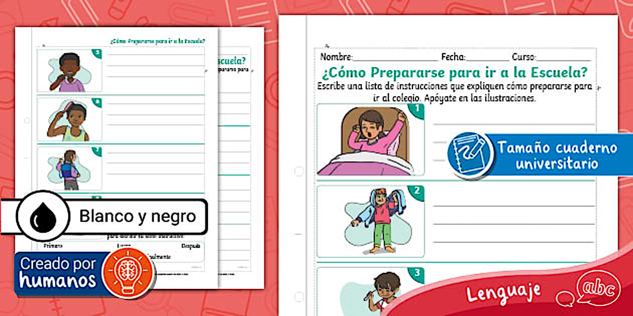 Instructivo | Actividad | Escribir | Lenguaje - Twinkl