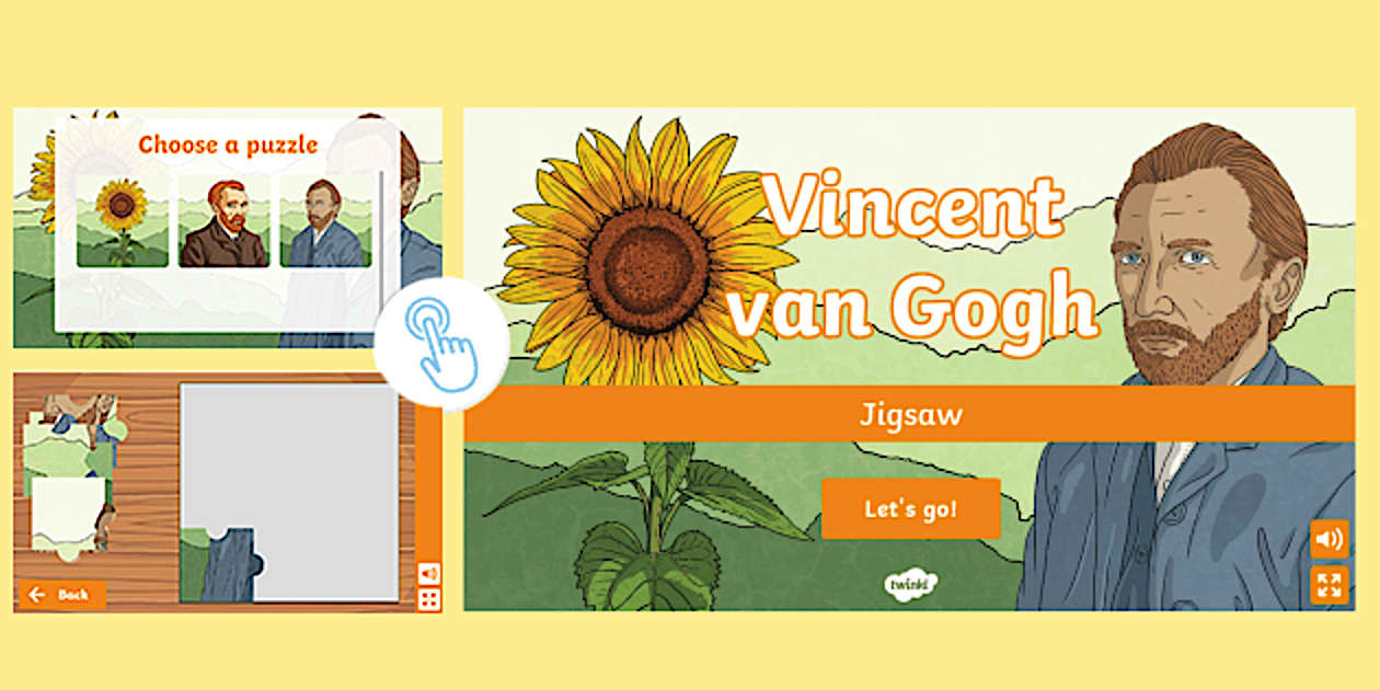 Vincent van Gogh Interactive Jigsaw (teacher made) - Twinkl