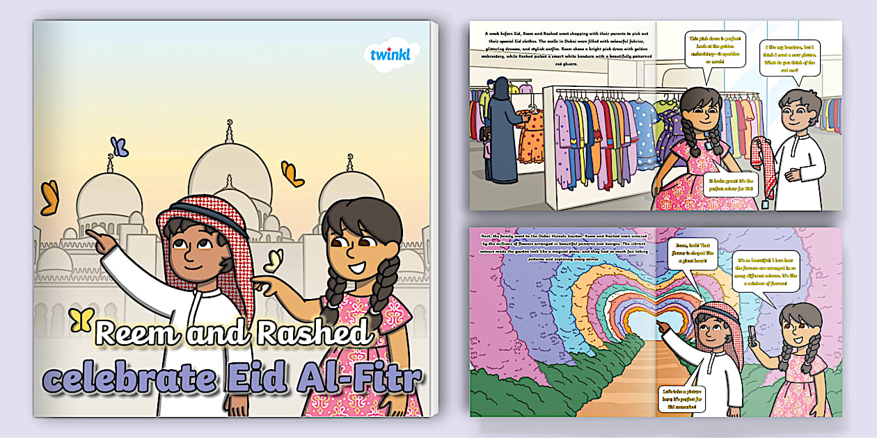 Reem and Rashed celebrate Eid Al Fitr