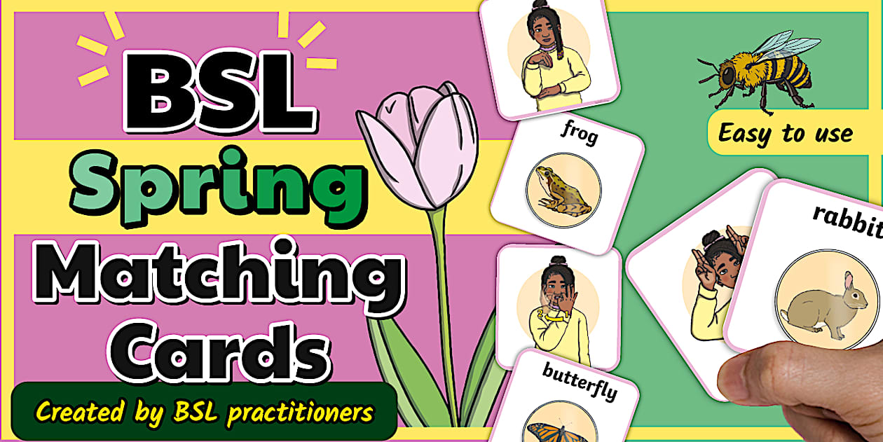 BSL Spring Matching Cards