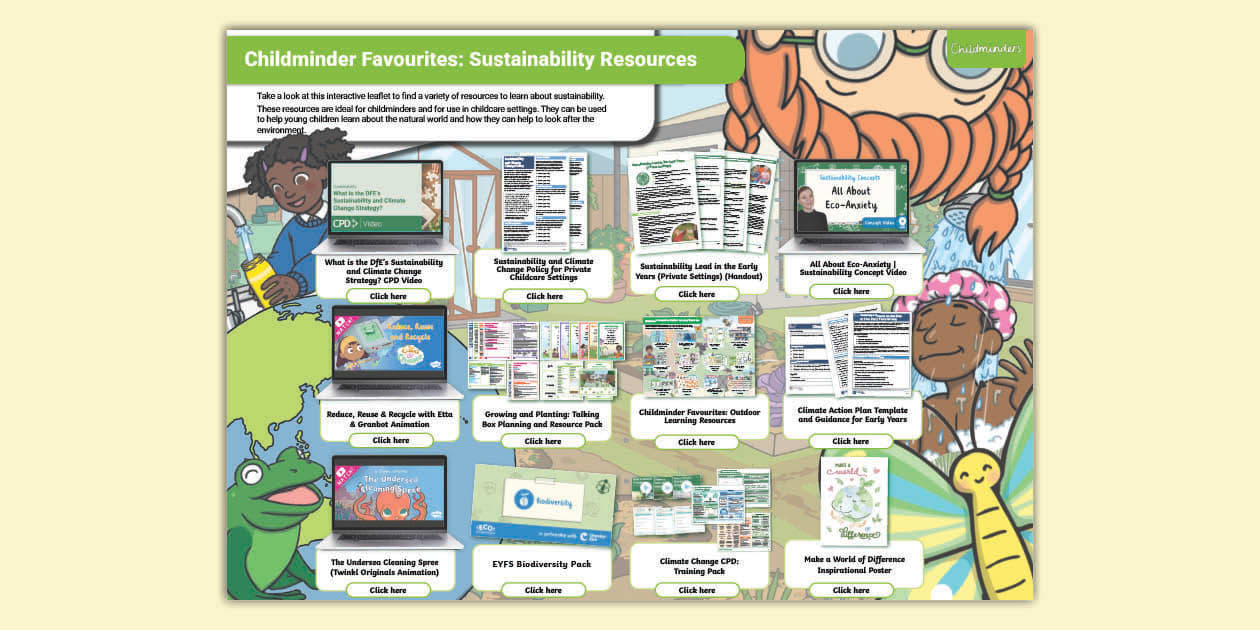 Childminder Favourites - Sustainability Resources - Twinkl
