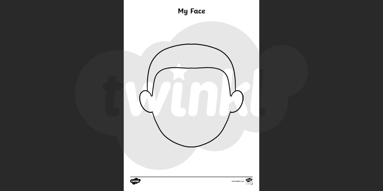 face template outline