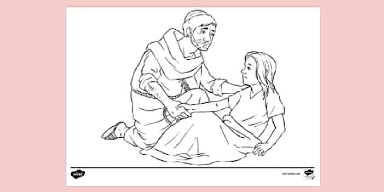 Jesus Healer Colouring Sheet | Colouring Sheets - Twinkl