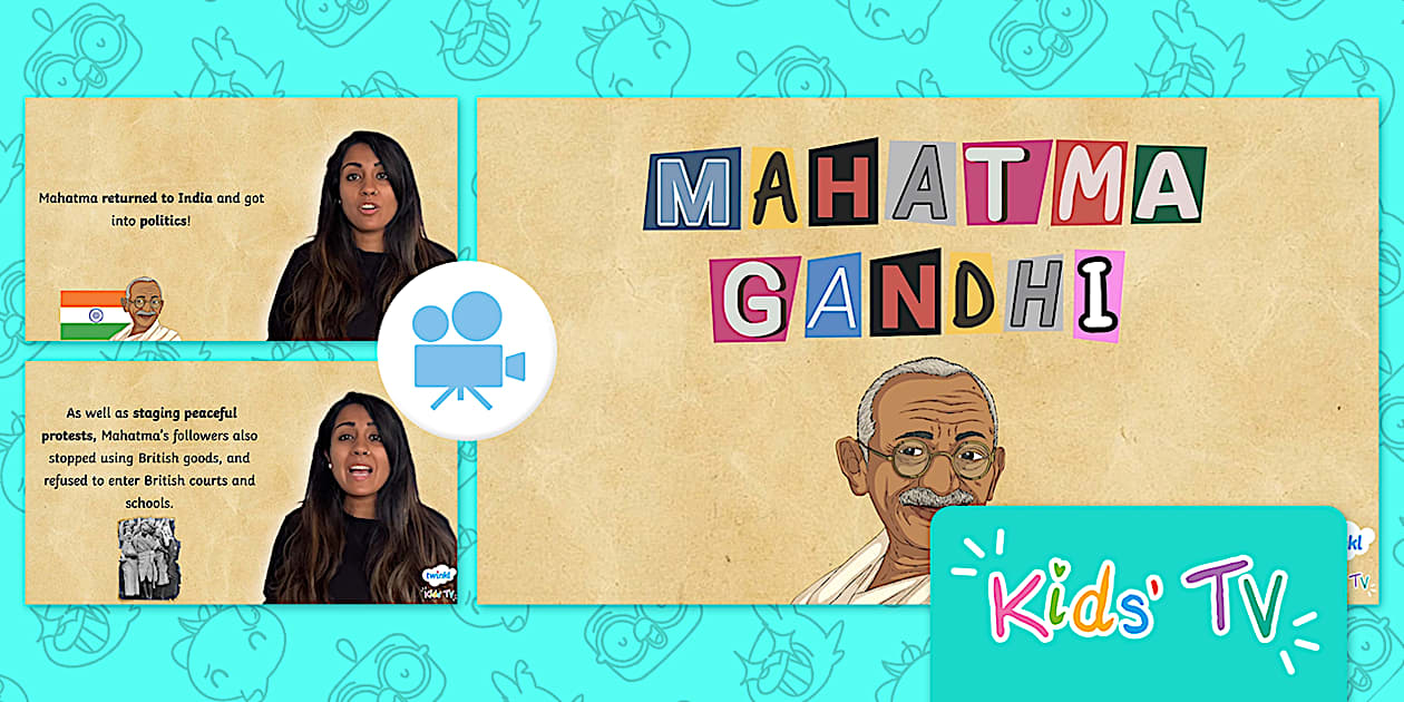 Mahatma Gandhi Fact File | Twinkl Kids Tv | History