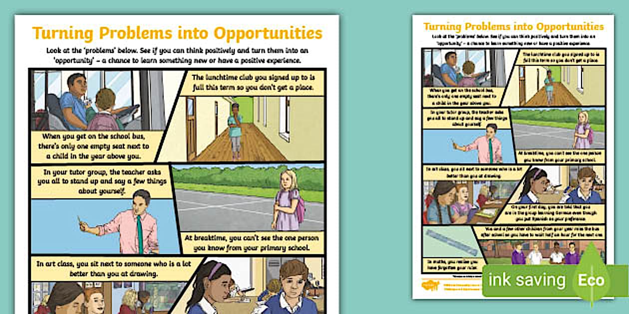 Transition to Secondary Problems and Opportunities Activity