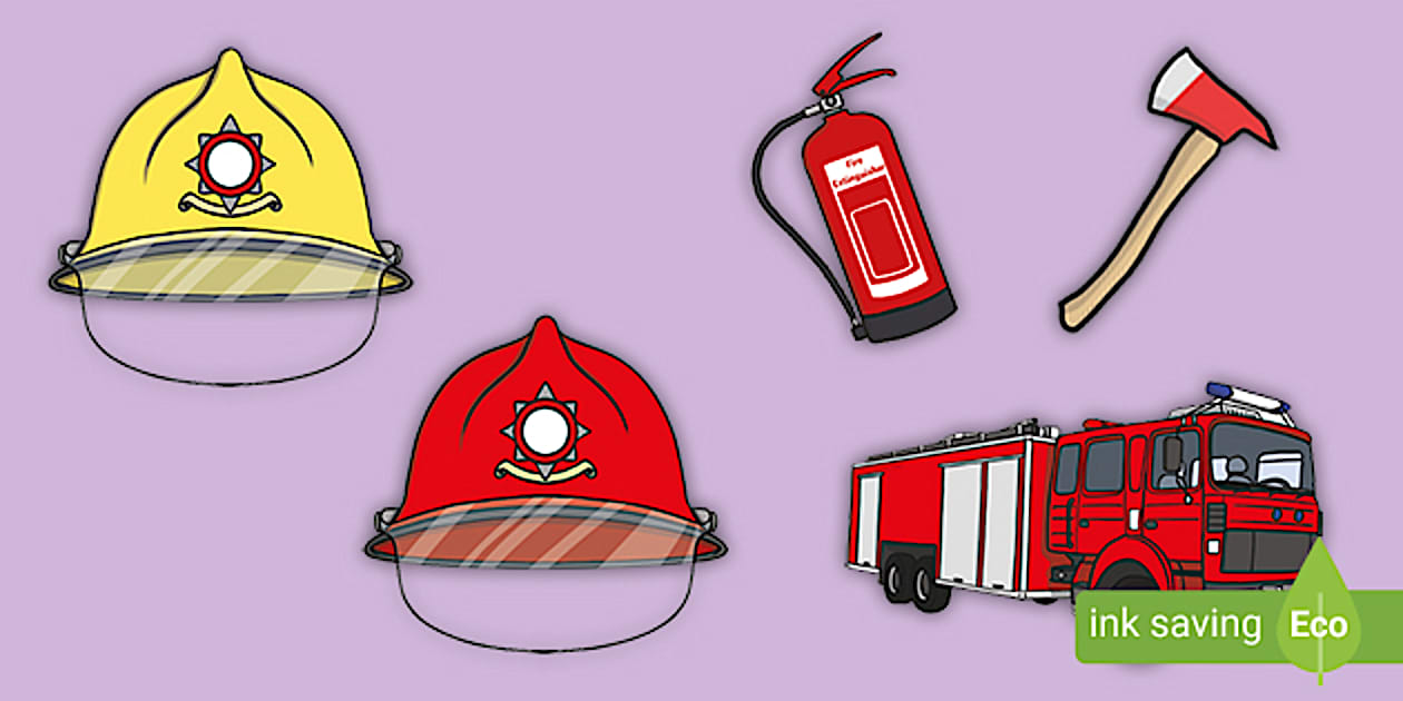 Firefighter Booth Props (teacher made) - Twinkl