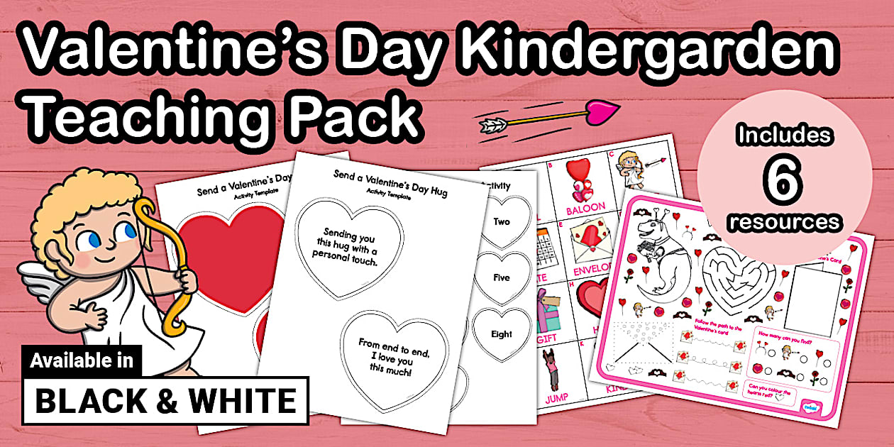 Valentine’s Day Kindergarten Teaching Pack