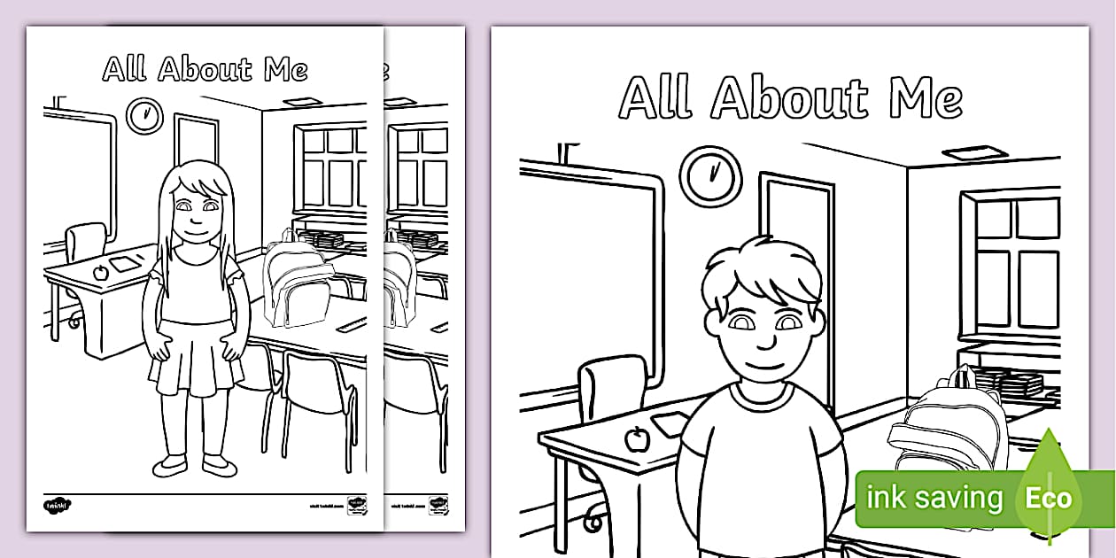 All About Me Colouring Pages | Twinkl Colouring Sheets