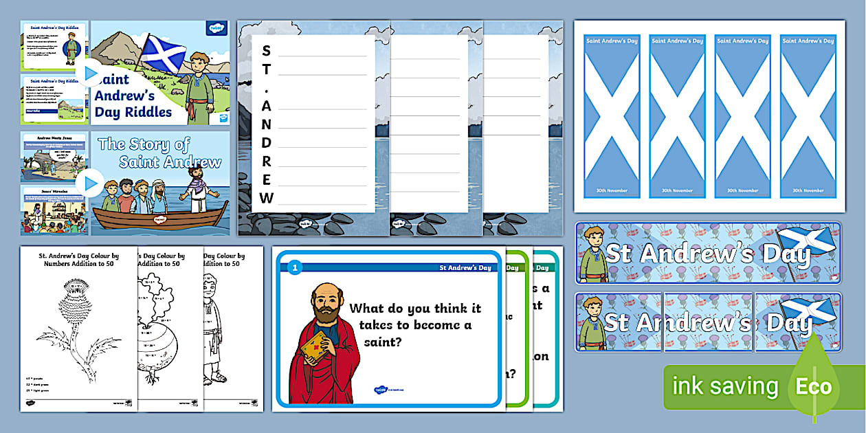 Saint Andrew's Day CfE First Level Resource Pack - Twinkl