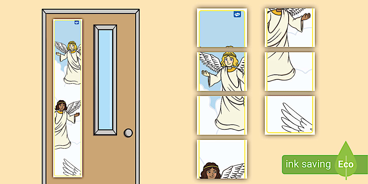 Angel Vertical Door Banner