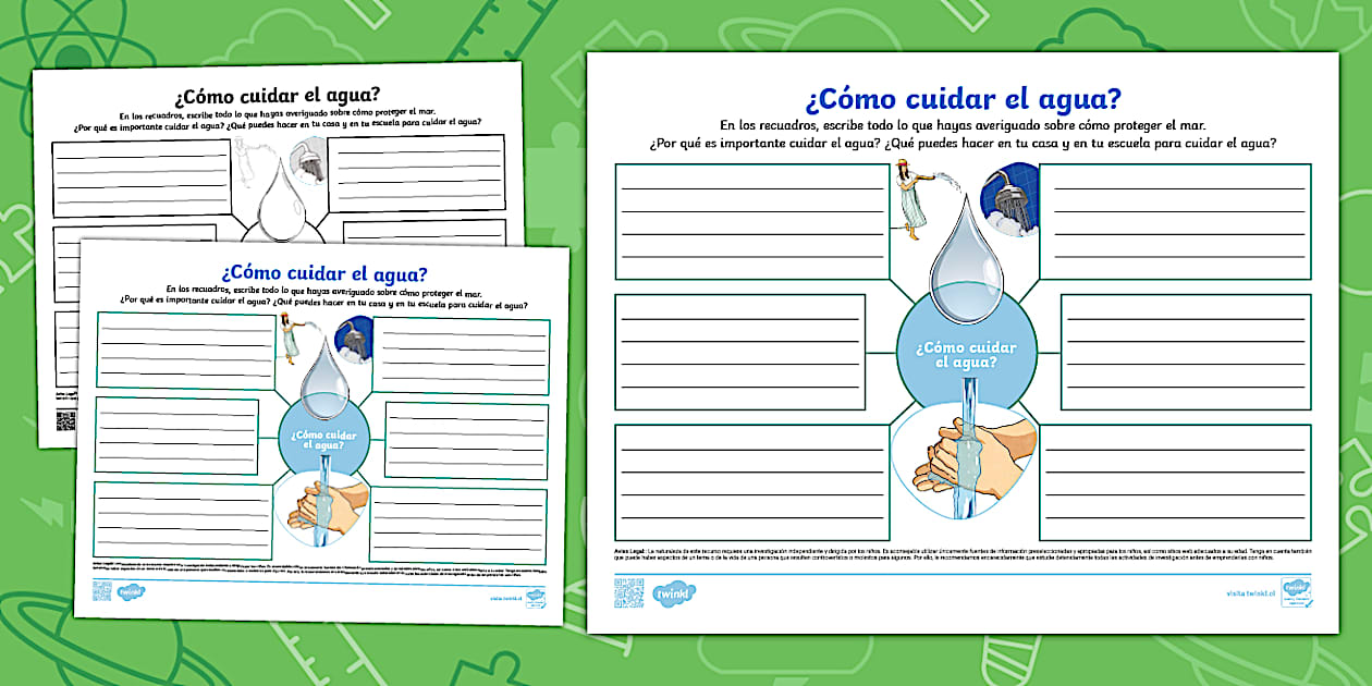 Mapa Conceptual: ¿Cómo Cuidar el Agua? (teacher made)