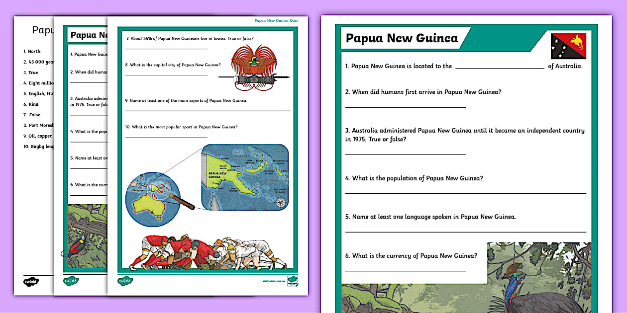 Crash Course Podcast Papua New Guinea Quiz