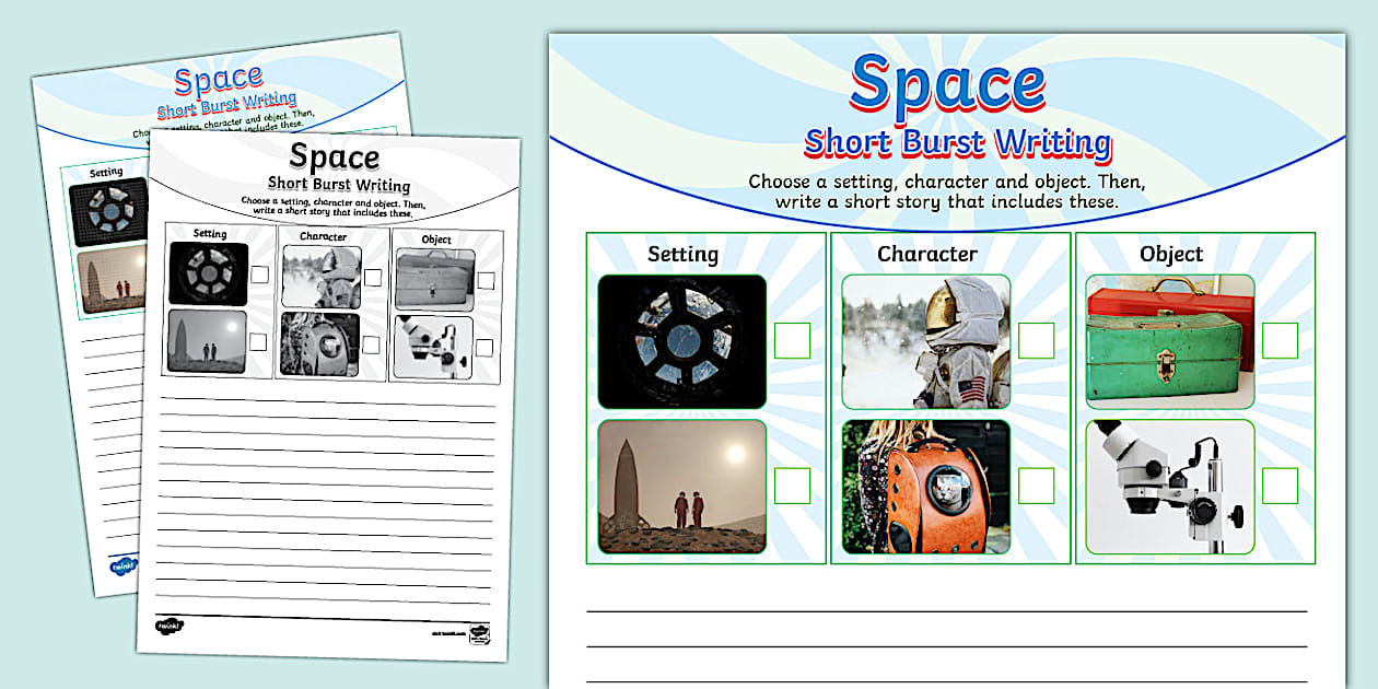 KS2 Space Short Burst Writing Template